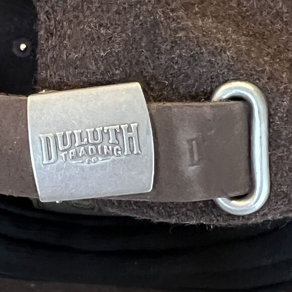 Duluth Trading Co Wool Blend Cap Hat Brown Men's Size M/L Adjustable Strap Logo - Picture 12 of 14